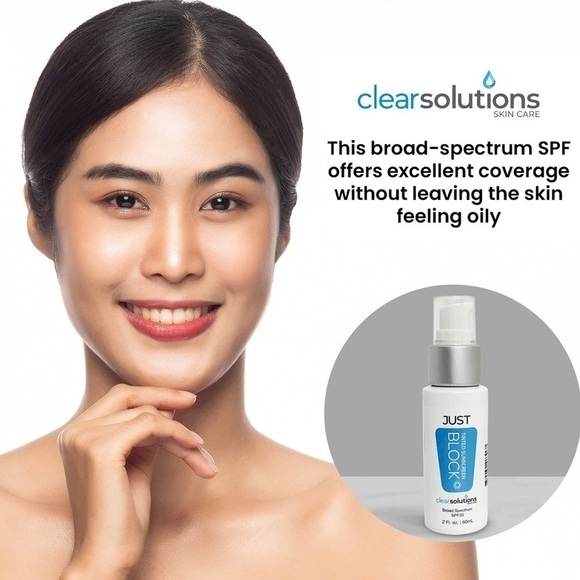 𝅺⭐️CLEAR Solutions Skin Care Just Block, Tinted Sunscreen, with SPF 30⭐️ - Picture 4 of 7